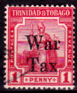 TRINIDAD AND TOBAGO 1917, 17 May. War Tax, single, UH, CV +/-R 60.00 view scans