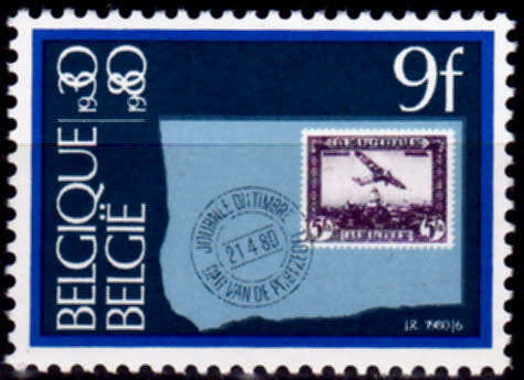 BELGIUM 1980, 19 April. Day of the Stamp, single, MNH, CV +/-R 10.00 view scans