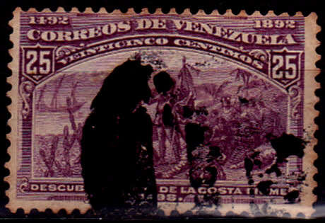 VENEZUELA 1893, July. Columbian Exposition, single, UH, CV +/-R 10.00 view scans