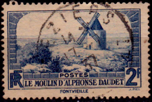 FRANCE 1936, 27 April. DAUDET`s MILL, single, UH. CV +/-R  10.00 view scans