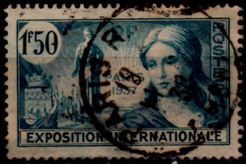 FRANCE 1937, 15 March. WORLD EXHIBITION - PARIS FRANCE, single, UH. CV +/-R  15.00 view scans