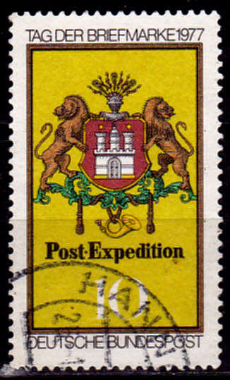 GERMANY 1977, 13 Oct. THE DAY OF STAMPS, single, UNH, CV+/- R 5.00 view scans