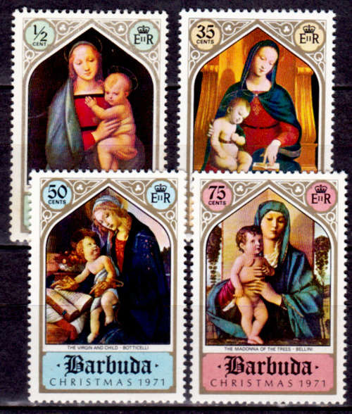 BARBUDA 1971, 4 Oct. CHRISTMAS, set, MH, CV +/-R 25.00 view scans