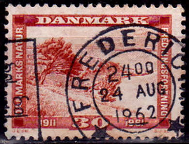 DENMARK 1961, 21 April. 50th ANNIV DANISH SOCIETY NATURE LOVERS, single, UNH CV +/-R 5.00 view scans