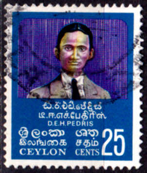CEYLON 1971, 8 July. EDWARD HENRY PEDRIS, 1836-1890, single, UH, CV +/-R 10.00 view scans