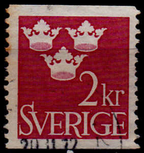 SWEDEN 1969, 20 Jan. TREE CROWNS - NEW COLOUR, single, UNH, CV +/-R 5.00 view scans