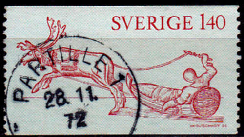 SWEDEN 1972, 8 Sept. LAPP MOTIVE, single, UNH, CV +/-R 5.00 view scans