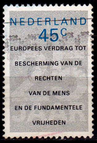 NETHERLANDS 1978, 2 May. HUMAN RIGHTS, single, UH, CV +/-R 5.00 view scans