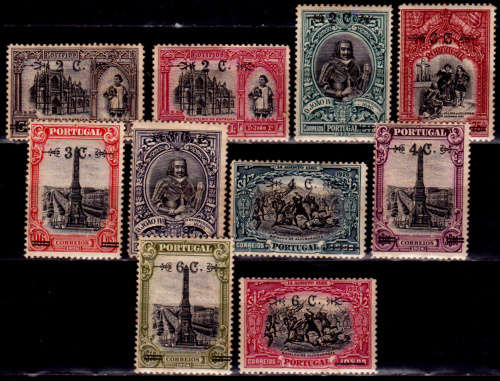 PORTUGAL 1926, 20 Nov. 300th ANNIV LIBERATION of PORTUGAL O/p, set, MH, CV+/- R 800.00, view scans