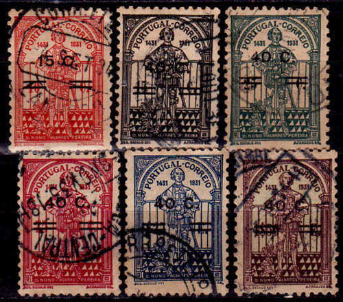 PORTUGAL 1933, Sept. OVERPRINT - PEREIRA ISSUE, set, UH, CV+/- R 280.00, view scans