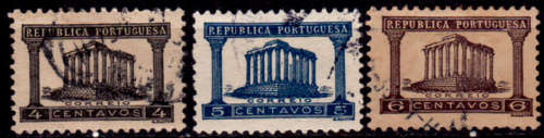 PORTUGAL 1935, 22 June. ROMAN TEMPLE of ÉVORA, set, UH, CV+/- R 20.00, view scans