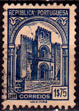 PORTUGAL 1935, 20 Nov. COIMBRA CATHEDRAL, single, UH, CV+/- R 20.00, view scans