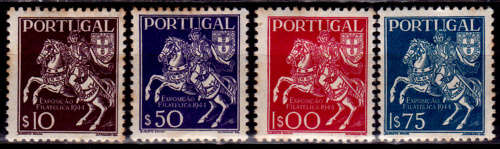 PORTUGAL 1944, 20 May. 3rd STAMP EXHIBITION IN LISBON, PORTUGAL, set, MH, CV+/- R 140.00, view scans