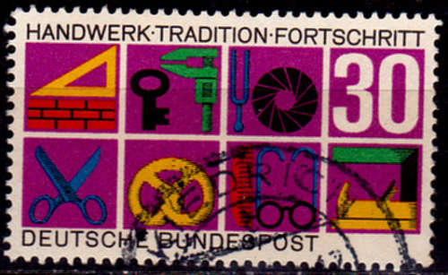 GERMANY 1968, 8 March. TRADE, single, UNH, CV+/- R 5.00 view scans