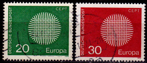 GERMANY 1970, 4 May. EUROPA STAMPS, set, UH, CV+/- R 10.00 view scans