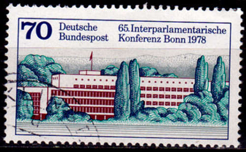 GERMANY 1978, 17 Aug. INTERPARLIAMENTARY CONFERENCE IN BONN, single, UNH, CV R 10.00 view scans