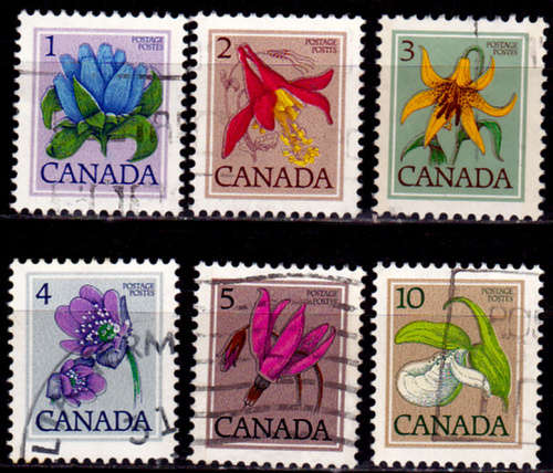 CANADA 1977, 22 April. WILD FLOWERS, set, UH, CV +/- R 30.00 view scans