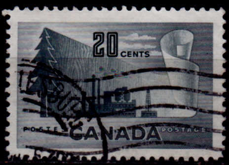 CANADA 1952, 1 April. INDUSTRY - PAPER PRODUCTION, single, UH, CV +/-R 5.00 view scans