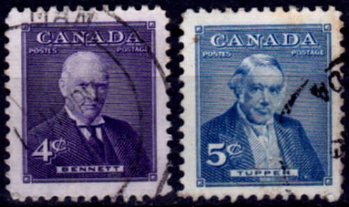 CANADA 1955, 8 Nov. CANADIAN PRIME MINISTERS, set, UNH, CV +/-R 10.00 view scans