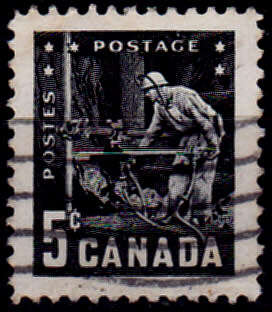 CANADA 1957, 5 Sept. MINING INDUSTRY, single, UNH, CV +/-R 5.00 view scans
