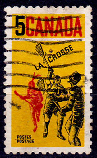 CANADA 1968, 3 July. LACROSSE, single, UNH, CV +/-R 5.00 view scans