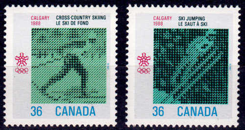 CANADA 1987, 13 Nov. WINTER OLYMPIC GAMES - CALGARY 1988, Canada, set, MNH, CV +/-R 30.00 view scans
