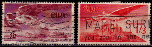 IRELAND 1954, 13 Dec. Airmail - Supplementary, set, UH, CV +/- R 45.00 view scans