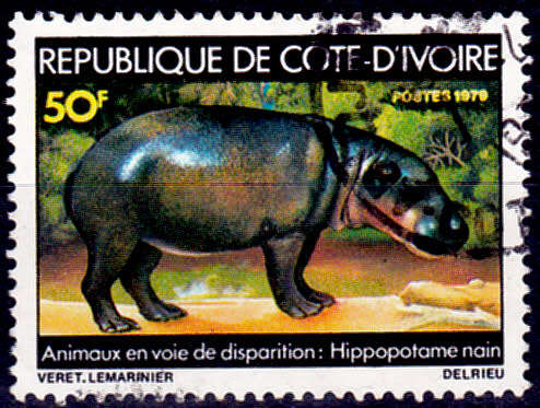 IVORY COAST 1979, 24 March. Endangered Animals, single, UNH, CV +/- R 10.00 view scans
