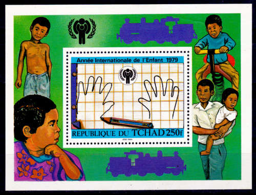 CHAD 1979, 1 Sept. Intl Year of Child, minisheet, MNH, CV +/- R 45.00 view scans