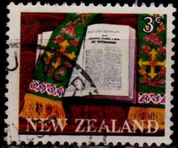 NEW ZEALAND 1968, 23 April. 100th Anniv of the Maori Bible, single, UNH, CV +/-R 5.00 view scans