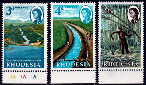 RHODESIA 1965, 19 July. Water Conservation, set, MNH, CV R 52.00, view scans