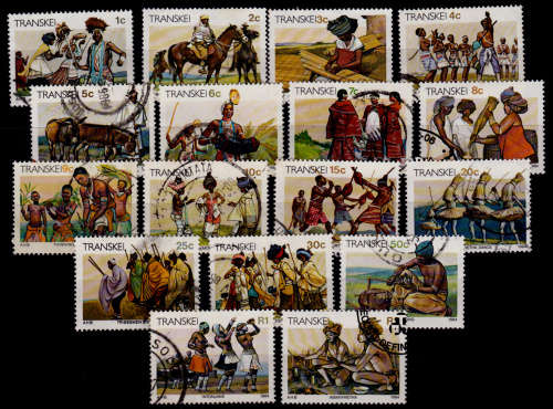 TRANSKEI 1984, 6 July. Definitive issue. Xhosa Culture, set, UH, CV R 20.00 view scans