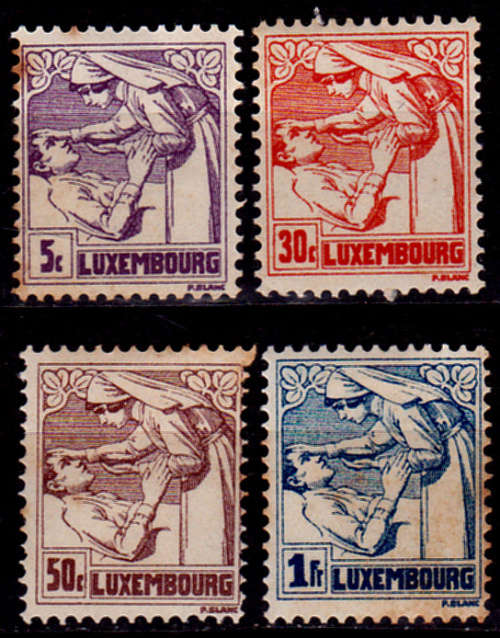 LUXEMBOURG 1925, 21 Dec. Fighting Tuberculosis and Cancer, set, MH CV +/-R 40.00 view scans
