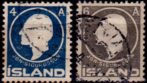 ICELAND 1911, Jòn Sigurdssoni, short set, UH, CV +/- R 280.00 view scans