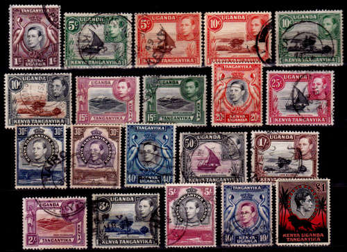 KUT 1938, 11 April. ISSUES OF 1935 WITH KGVI, set, UH, CV +/- R 4,500.00 view scans