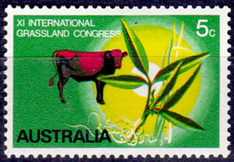AUSTRALIA 1970, 13 April. Intl Grassland Congress, single, MH, CV +/- R 5.00 view scans