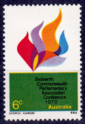 AUSTRALIA 1970, 2 Oct. 16th Anniv Commonwealth Countries, single, MH, CV +/- R 5.00 view scans