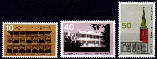 AUSTRALIA 1973, 17 Oct. Architecture, set, MH, CV +/- R 40.00 view scans