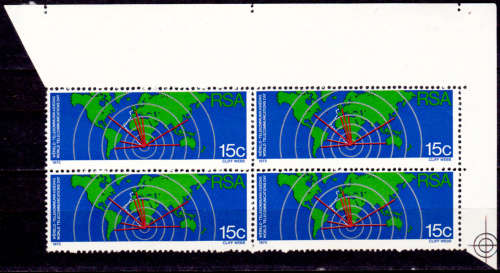 RSA 1973, 24 Oct. WORLD COMMUNICATIONS DAY, single block, MH, CV R 100.00, view scans.