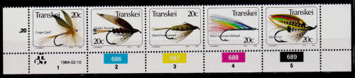 TRANSKEI 1984, 10 Feb. Fishing Flies 20c 5th series, control, MNH, CV R 12.50 view scans