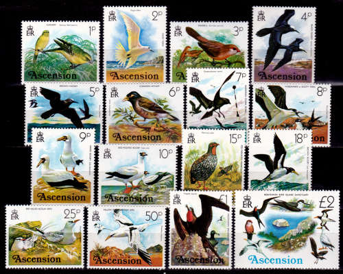 ASCENSION 1976, 26 April. Birds, set, MNH, CV +/-R 545.00 view scans