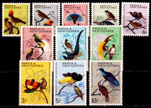 PAPUA NEW GUINEA 1964-1965. Birds, set, MH, CV +/-R 460.00 view scans