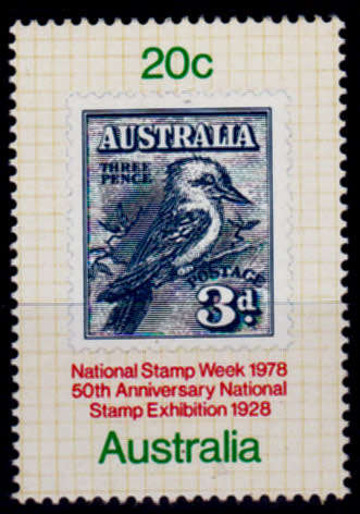 AUSTRALIA 1978, 25 Sept. Birds - National Stamp Week, single, MNH, CV +/- R 5.00, view scans