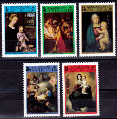 BARBUDA 1973, 11 Dec. Christmas, set, MH, CV +/- R 45.00, view scans