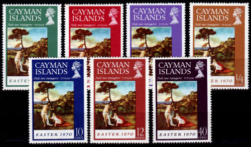 CAYMAN ISLANDS 1970, 23 March. Easter - Paintings, set, MNH, CV +/- R 45.00, view scans