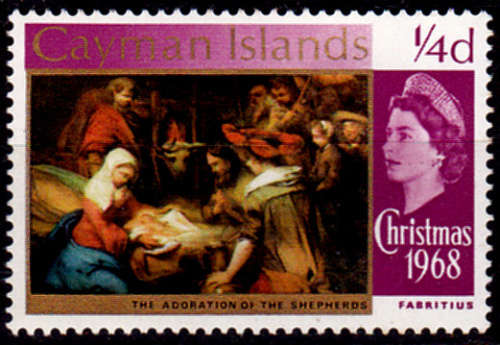 CAYMAN ISLANDS 1969, 8 Jan. Christmas without watermark, single, MNH, CV +/-R 5.00, view scans