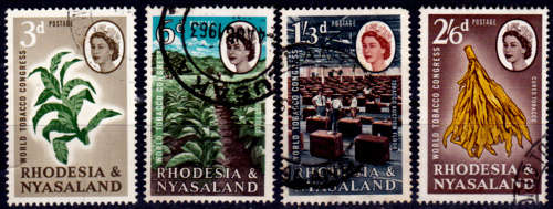 RHODESIA and NYASALAND 1963, 18 Feb, World Tobacco Congress, set, UH CV R 66.00 view scans