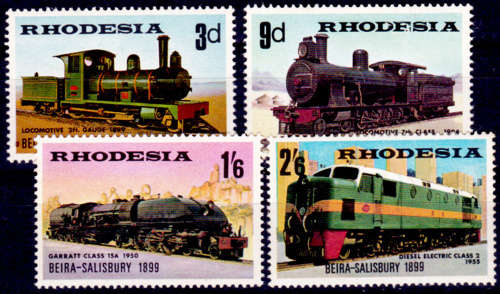 RHODESIA 1969, 22 May. 70th ANNIV OPENING BEIRA-SALISBURY, set, MH, CV R 212.00, view scans