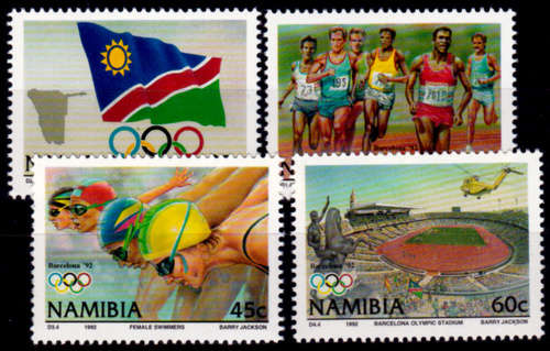 NAMIBIA 1992, 24 July. OLYMPIC GAMES BARCELONA, set, MNH, CV R 10.50, view scans