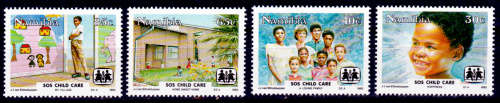 NAMIBIA 1993, 6 Aug. SOS Child Care in Namibia, set, MNH, CV R 12.00 view scans